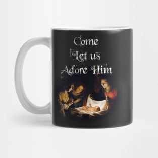 Christmas Jesus Nativity Manger Cradle Catholic Mug